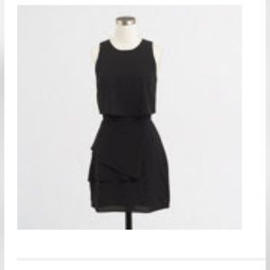 Black cascade dress